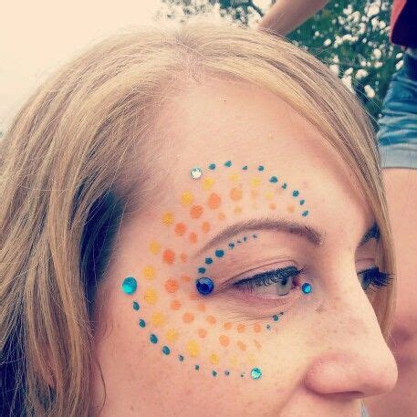 Dots Jewels Festival Fun Face Paint Music Festival Makeup Festival