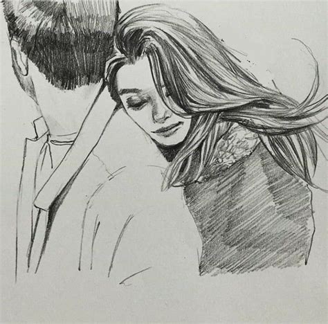 Amazing Couple Love Art Romantic Drawing Sketches Of Love