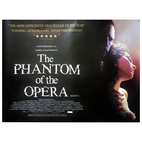 The Phantom Of The Opera Film Poster 2004 For Sale At 1stdibs