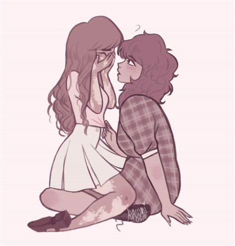 Lesbian Art Cute Lesbian Couples Lesbian Love Croquis Couple Gay Aesthetic Queer Art Anime