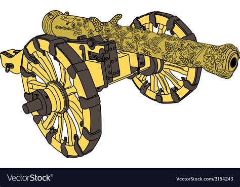 cannon royalty free vector image vectorstock