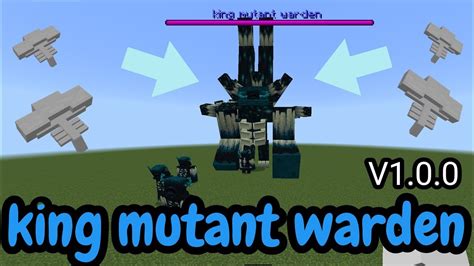 King Mutant Warden By Me Add Ons For Minecraft Bedrock Download Free