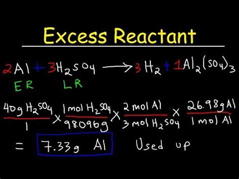 In order to calculate the mass of the product first, write the balanced equation and find out which reagent is in excess. How To Find The Amount of Excess Reactant That Is Left ...
