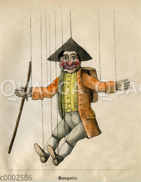 kaspele figur aus das puppenspiel vom doktor faust 1850 quagga illustrations