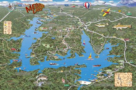 Medina Lake Map