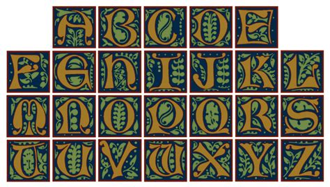 10 Best Images Of Manuscript Printable Alphabet Art Illuminated