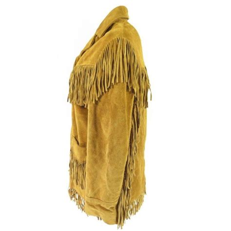Vintage 70s Schott Suede Fringe Jacket Womens 14 Western Leather Tan Usa Made The Clothing Vault