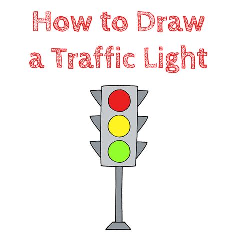 How To Draw A Traffic Light For Kids Draw For Kids On Our Website