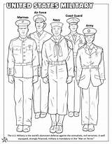 Coloring Forces Armed Military Branches Template Activity Books Getdrawings sketch template