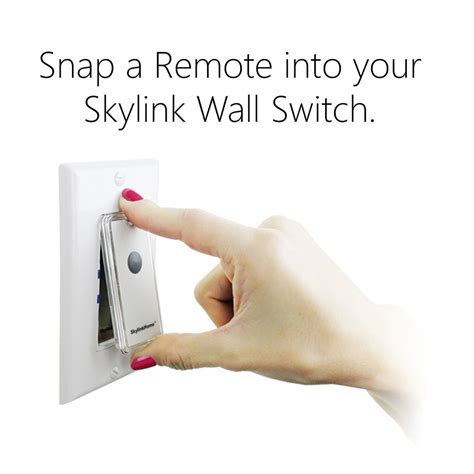 Skylinkhome Wr 318 Dimmable Wall Switch With Snap On Remote Lighting