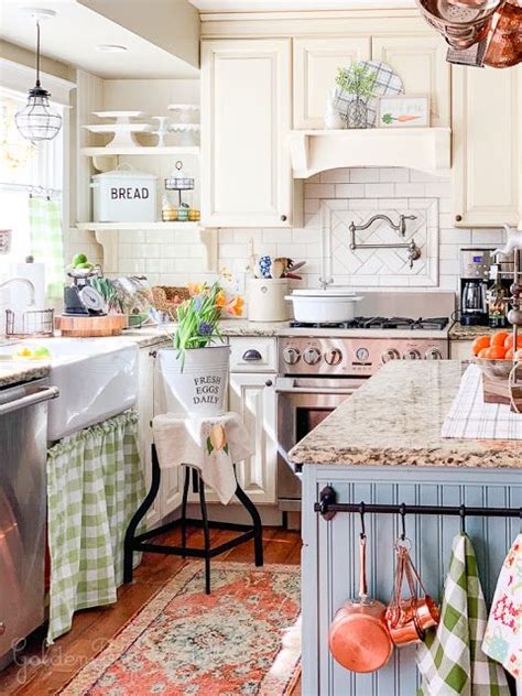 Cozy And Colorful Country Cottage Home Tour Kitchen Remodel Country