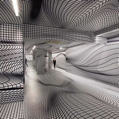Immersive Optical Illusion Installations From Peter Kogler Flickr