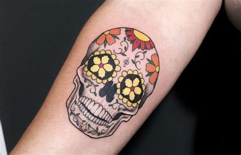 Tatuaje Con La Calavera Mexicana