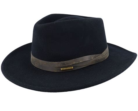 Woolfelt Black Western Stetson Hat