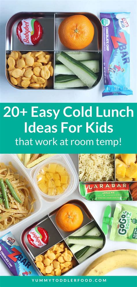 20 Easy Cold Lunch Ideas For Kids That Work At Room Temp Recipe