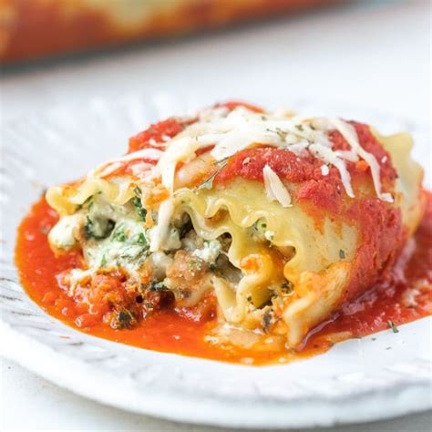 Cheesy Spinach Lasagna Roll Ups Recipe Lasagna Rolls Lasagna