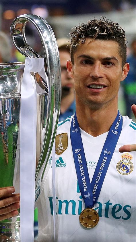 720p Free Download Cr7 Holding His Champions League Trophy Cr7
