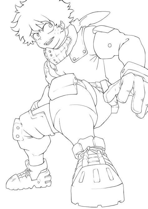 Izuku Coloring Pages Coloring Home