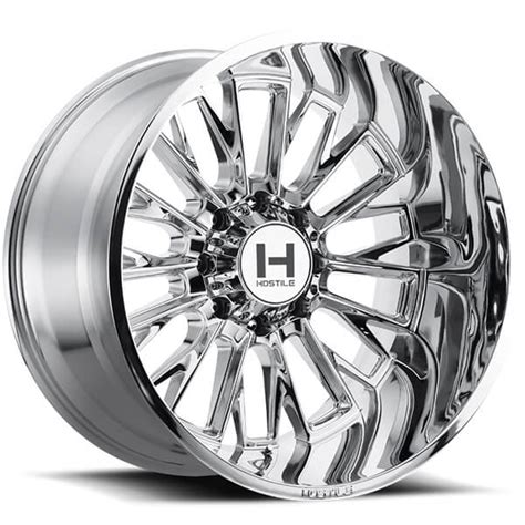 22 Hostile Wheels H114 Fury Chrome Off Road Rims Hst075 2