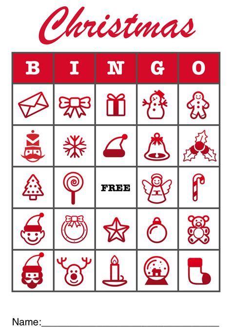 Christmas Bingo Template Pdf Or Pages