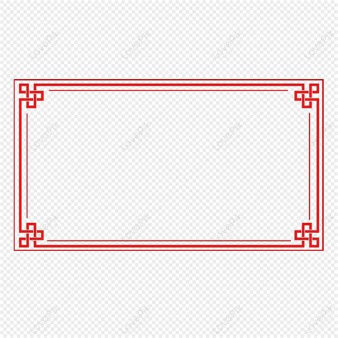 Chinese Traditional Border Style Red Border Chinese Tradition Png