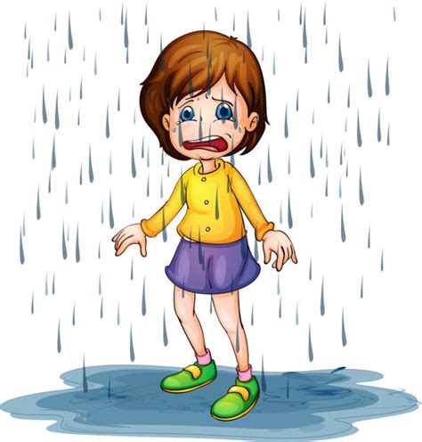 Clip Art Of A Girl Crying Art Clip Art Vector Images