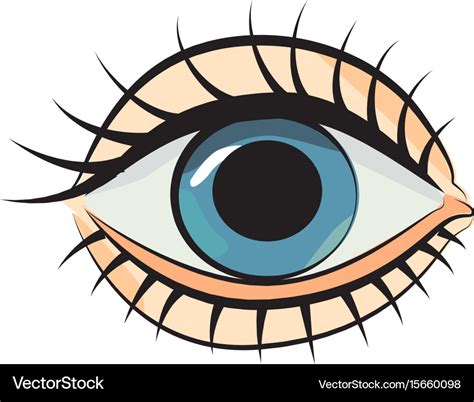 Cartoon Image Of Eye Royalty Free Vector Image
