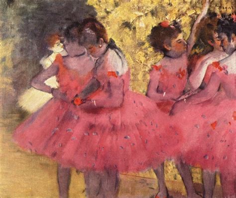 The Pink Dancers Before The Ballet Edgar Degas