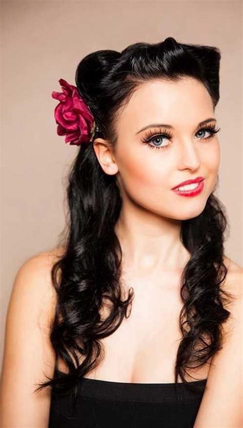 22 1950s Pin Up Hairstyles For Long Hair Hairstyle Catalog