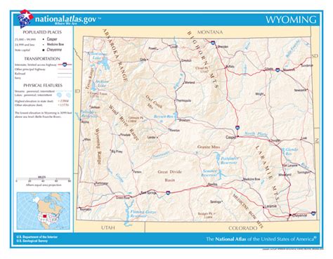 Large Detailed Map Of Wyoming State The State Of Wyoming Large