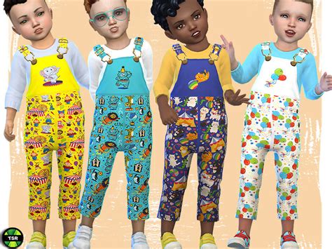 Toddler Circus Overall By Pelineldis At Tsr Sims 4 Updates