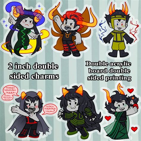 Homestuck Ancestors Lowbloods 2 Inch Double Sided Charms Etsy