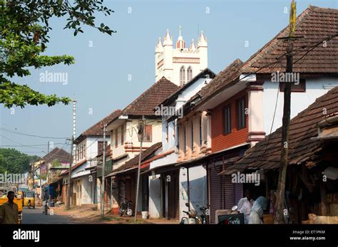 Old Buildings Town Street Old Houses Alleppey Alappuzha