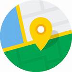 Icon Maps Google Circle Map Directions Direct