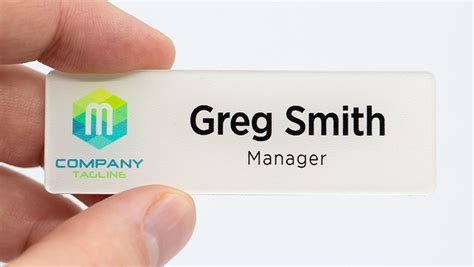 Personalised Acrylic Magnetic Name Badges Sign Plus