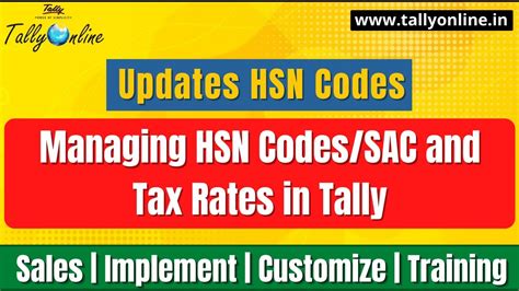 How To Define Gst Rates And Hsn Sac Codes In Tally Erp Mark It My Xxx Hot Girl