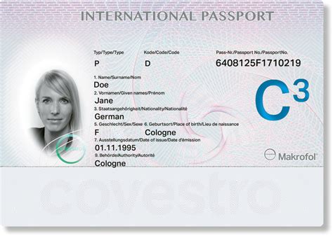 A Novel Approach To Passport And Id Card Concepts