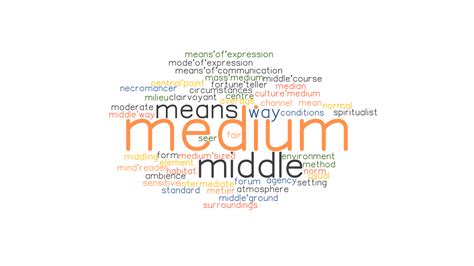 MEDIUM: Synonyms and Related Words. What is Another Word for MEDIUM? - GrammarTOP.com