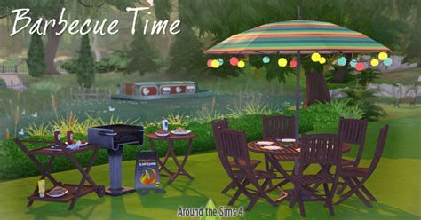 Around The Sims 4 Custom Content Download Bbq Barbecue Time