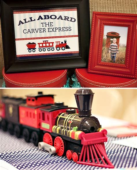 Adorable Train Themed Birthday Party Hostess With The Mostess