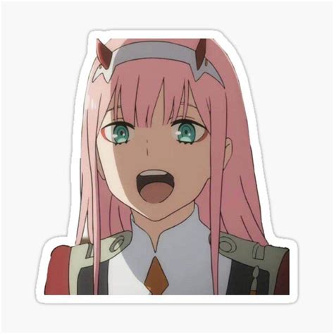 Zero Two Sticker By Animae In 2021 Anime Printables Cute Stickers