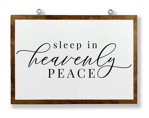 Sleep In Heavenly Peace Hanging Sign Frantic Farmhouse