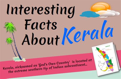 infographic interesting facts about kerala paradise holidays cochin