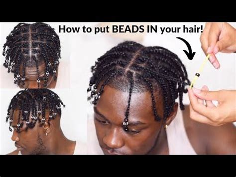 The ball must be large enough to hold the beads in place. How to put BEADS in your hair! | Men's Box Braids Tutorial ...