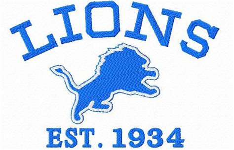 Detroit Lions Team Embroidery Machine Designs By Greenxmas On Etsy 2