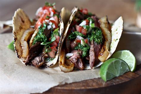 Chimichurri Tacos With Beef