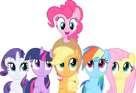 Smile Song Mane 6 Vector By Exe2001 On Deviantart Little Pony Pony