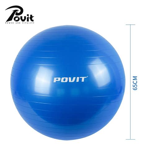 Povit 65cm Yoga Fitness Ball Pvc Pilates Exercise Balls Anti Burst Balance Ball For Crossfit Gym