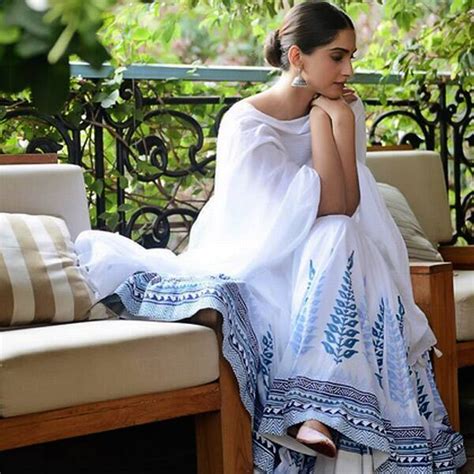 Outfit Of The Day Sonam Kapoor Looks Like An Ethereal Beauty In Anita Dongre For An Interview