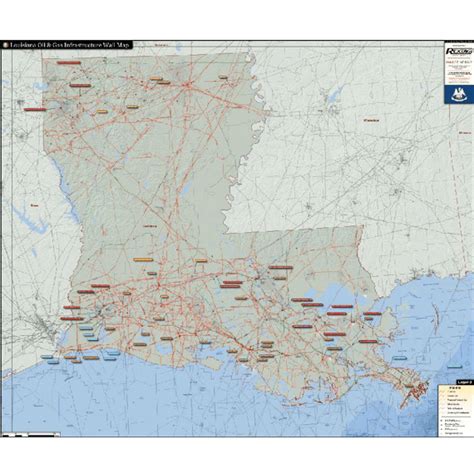 Louisiana Oil And Gas Infrastructure Wall Map Hart Energy Store